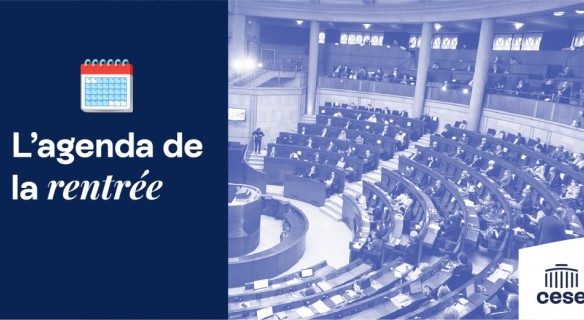 Agenda de la rentrée du CESE
