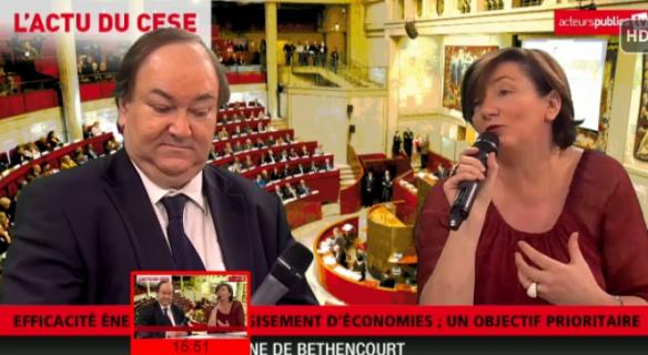 Emission d'Acteurs publics tv consacrée à l'actualité du CESE