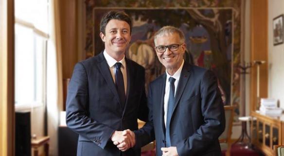 Dialogue constructif et enthousiaste entre Patrick Bernasconi et Benjamin Griveaux