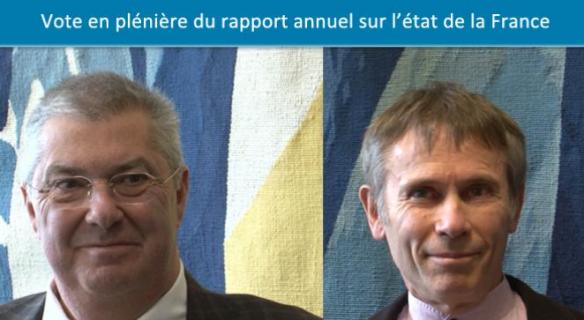 Vote du rapport annuel sur l'Etat de la France