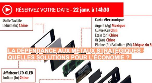 La dépendance aux métaux stratégiques - Séance du 22 janvier 2019