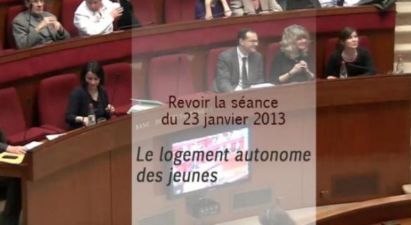 Revoir la séance du 23 janvier 2013 : Le logement autonome des jeunes