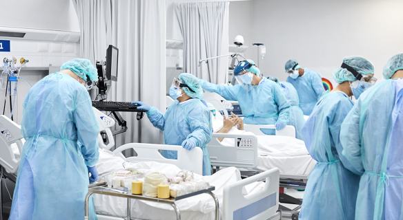 scène hôpital en pandémie