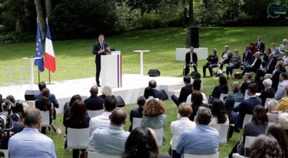 Les membres de la Convention Citoyenne pour le Climat reçus à l'élysée
