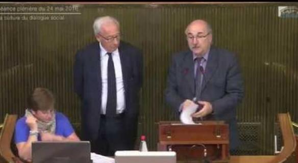 Séance plénière du 24 mai 2016 : le développement de la culture du dialogue social en France