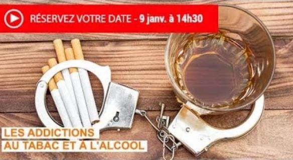 Addictions au tabac et à l'alcool - séance du 9 janvier 2019