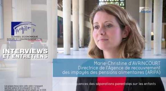 Questions à Marie-Christine d'AVRINCOURT (ARIPA) - conséquences séparations sur enfants