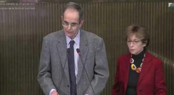 Séance sur "L'évolution de la fonction publique et des principes qui la régissent"
