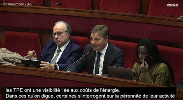 Rénovation pour des bâtiments plus durables, séance au CESE