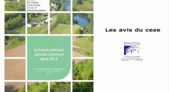 Présentation de l'avis sur la future PAC après 2013